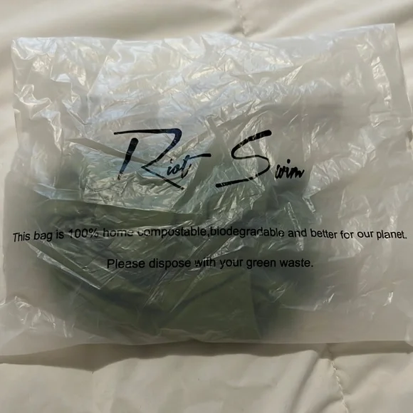 Riot Swim Pico Top, Matcha, size small - Picture 2 of 5